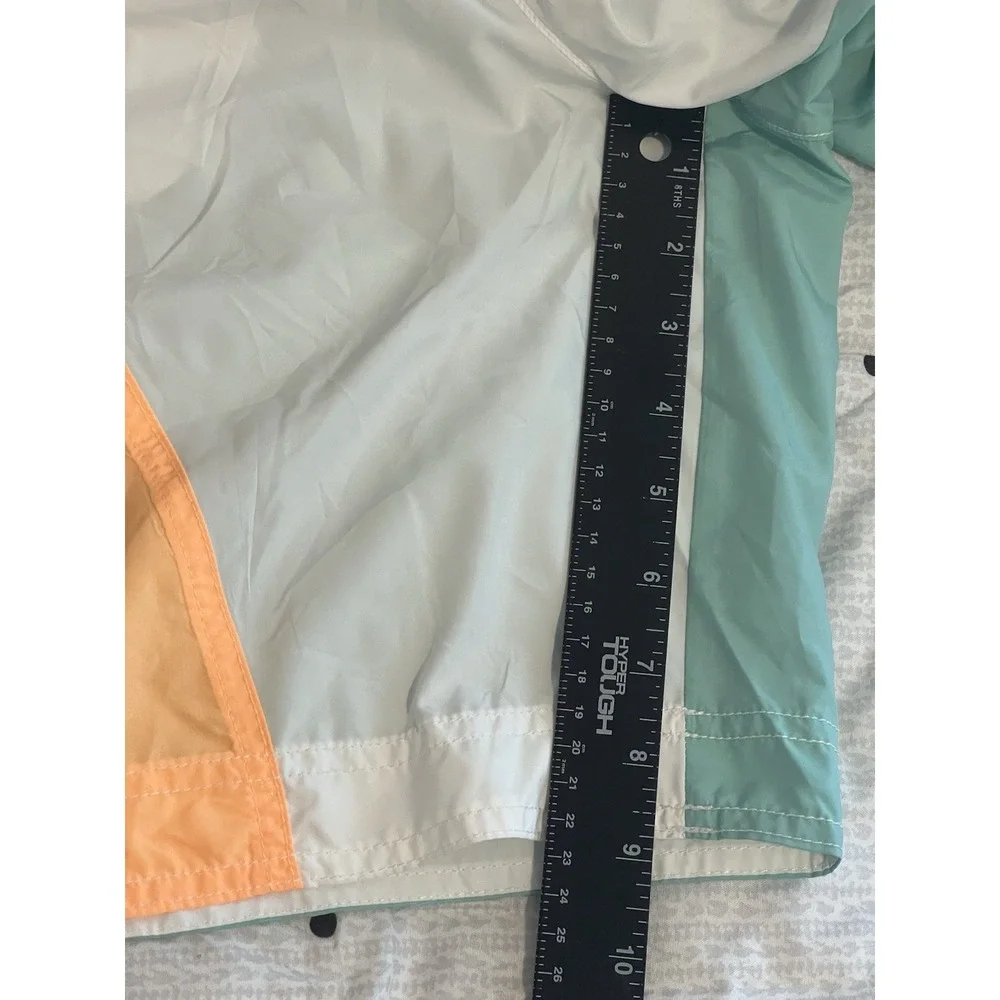 Free People Movement Colorblock Athletic Shorts Jumpsuit White Peach Aqua S P